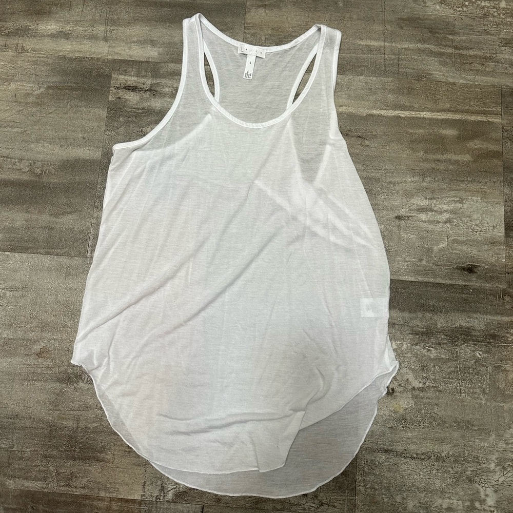 Leith Lightweight White Tank Top